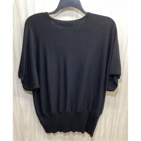 CJ BANKS Women's (Size 2X) Short Sleeve Lace‎ Up Neck Sweater Rayon Polyester - Picture 2 of 4